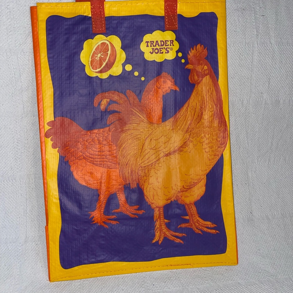 Trader Joe’s Rare Collective Orange Chicken Tote Bag NWT - Picture 2 of 5